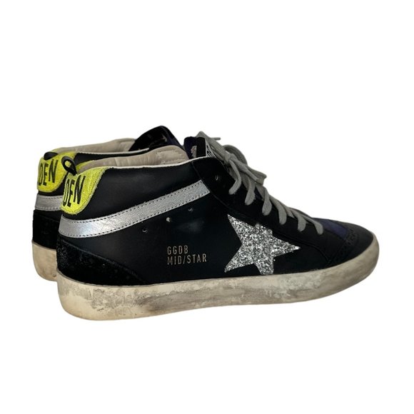 Golden Goose Black and Silver Sneakers - Picture 1 of 4